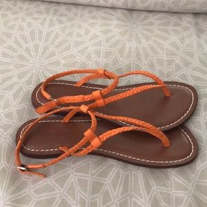 Bernardo MeritWoven Orange Size 7, lightly worn